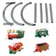 thumbnail image 2 of de trenes navideños de 11 piezas con vacaciones con carro de Santa Juguetes navideños con vías grandes de trenes eléctricos, 2 of 9