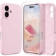 thumbnail image 1 of wonima11 Magnetic for iPhone 16 Case, Compatible with MagSafe, [Full Camera Protection][Screen Protector] Silicone Shockproof Protective Phone Case for iPhone 16 6.1", Chalk Pink, 1 of 1