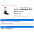thumbnail image 2 of Eiko Warm White Halogen Automotive Bulb fits International ProStar, 2 of 2