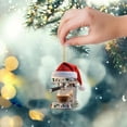 thumbnail image 3 of Red Hat Coffee Car Interior Acrylic Charm Stylish Decorative Accessory For Vehicle Personalization, 3 of 5