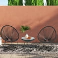 thumbnail image 6 of Dkelincs 3 Piece Patio Furniture Set All-Weather Outdoor Conversation Bistro Set with Glass Top Table, Black, 6 of 7