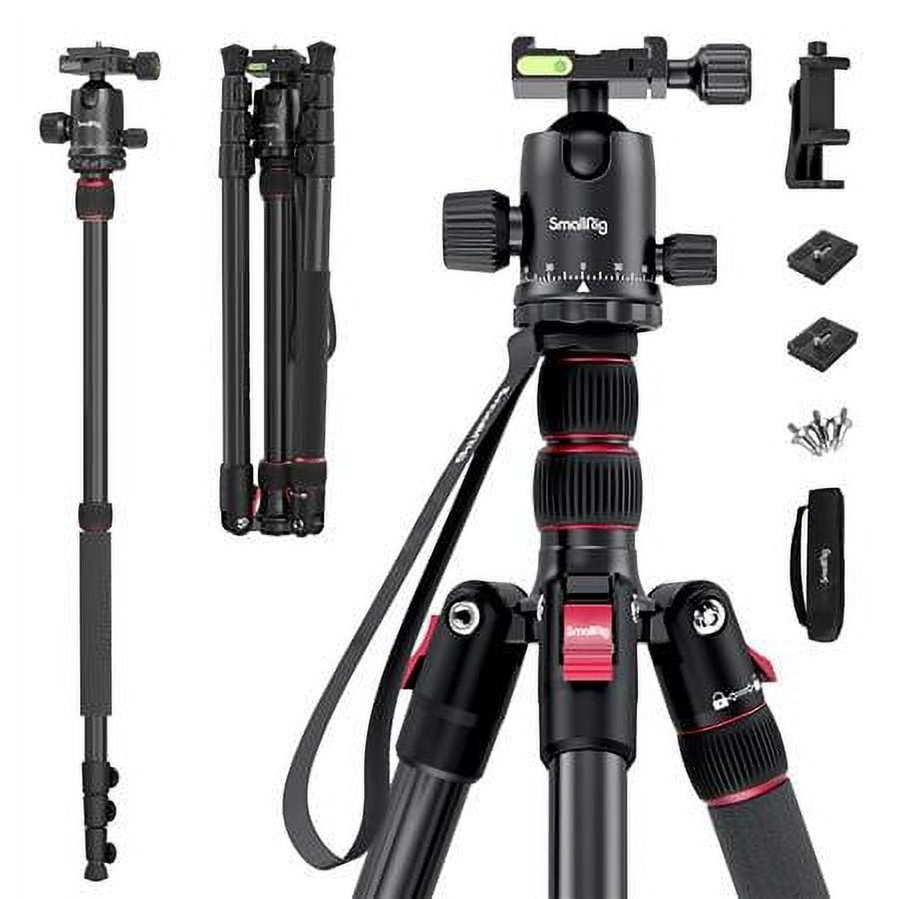 SmallRig 3474C Foldable Aluminum Tripod Monopod Quick Release Plate 78"