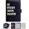 thumbnail image 2 of RUseeN 100 Envelopes Money Saving Challenge Binder Savings Challenges Book with Cash Envelopes to Save $5,050, Budget Binder Planner Book for Budgeting Planner & Saving Money, Black, 2 of 7