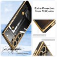 thumbnail image 6 of Compatible with Samsung Galaxy S23 Utral 5G Cell Phone Case with Grip Finger Hand Phone Holder Tablet Phone Strap Shockproof Protective Bumper Case-Black, 6 of 14