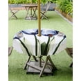 thumbnail image 4 of Outdoor Tablecloth with Umbrella Hole for Patio/Picnic/Party/Camping, Light Blue Tulip Waterproof Table Cloth Round Cover Washable, Farmhouse Elegant Flowers Botanical Dia 54", 4 of 7