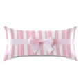 thumbnail image 3 of Haosy Satin Pillowcase for Hair and Skin Standard Cooling Silk Pillow Case with Envelope Closure Pink Ribbon Bow 20"x26", 3 of 9