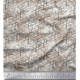 thumbnail image 1 of Soimoi Velvet Fabric Dry Tree Printed Craft Fabric by The Yard 58 Inch Wide, 1 of 3
