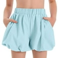 thumbnail image 2 of AUNVITO Girls 3-12 Years Solid Color Elastic Waist Tiered Ruffle Bubble Skirt, 2 of 9