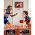 thumbnail image 3 of Aro de baloncesto de interior para niños - Aro de baloncesto profesional para colocar sobre la puerta, nuevo aro mejorado (2026) con tablero antiimpacto, marcador y 4 pelotas de baloncesto para niños, 3 of 7