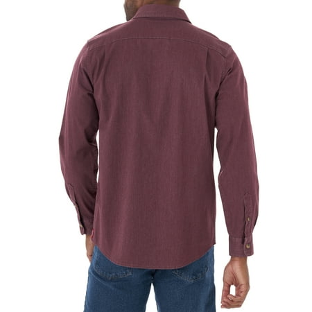 Wrangler - Wrangler Men's Epic Soft Long Sleeve Relaxed Fit Denim Shirt ...