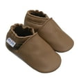 thumbnail image 4 of Mejale Baby Shoes Boys Girls Moccasins Shoes Infant Walker Shoes Toddler Leather Shoes (12-18 Month) Brown, 4 of 6