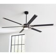 thumbnail image 5 of 72 inch 6 Blade Ceiling Fan with Light Kit-Matte White with Burnished Brass Finish Bailey Street Home 96-Bel-4490056, 5 of 6