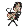 thumbnail image 5 of CHAQLIN Office Chair Seat Cover Snowflakes and Cats with Stretch Soft Computer Office Chair Covers for Gaming Chairs, Pack of 2 Rotating Swivel Chair Slipcover, 5 of 8
