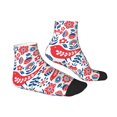 thumbnail image 3 of Bingfone Birds Flowers Design Patterned Men'S Women'S Casual Cotton Socks, 3 of 9