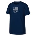 thumbnail image 2 of Youth  Navy Team USA Minions Flag & Rings T-Shirt, 2 of 3