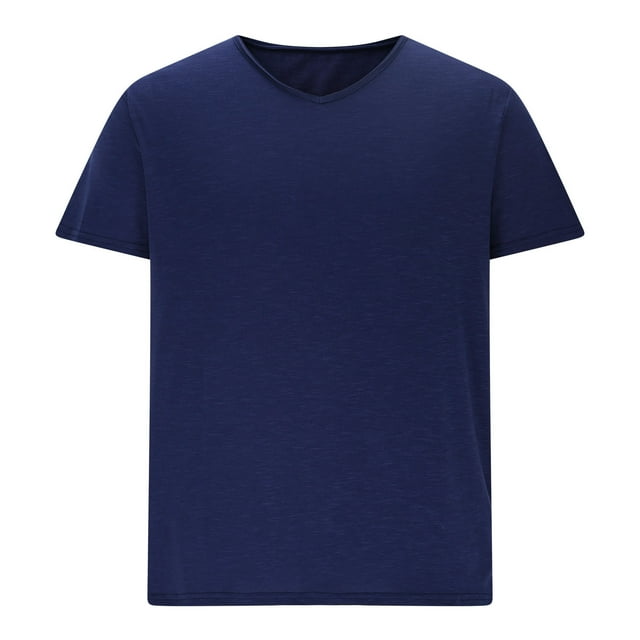 Blusas y camisas de manga corta con cuello en V para hombre, informales, elásticas, de manga corta, transpirables, con cuello en V y corte ajustado.