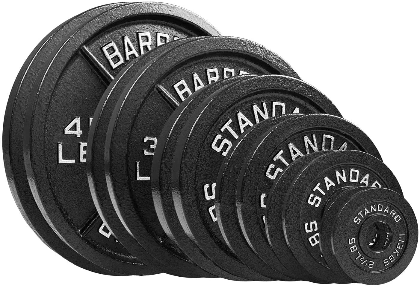 IFAST Olympic Barbell Weight Plates 2 Inch Hole Solid Cast Iron Barbell