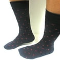 Men's Patterned Dress Socks 6 Pairs Business Dress Socks 100 Polyester