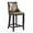 Bronze and Walnut, variant on Manhattan Comfort Emperor 27" Faux Leather Counter Stool in Bronze/Walnut