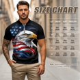 thumbnail image 6 of Aplkyhs American Flag Eagle Couple Golf Shirts Moisture Wicking Mens Hawaiian Shirt for Golf Tennis Hiking Running Gym Cooling Shirts for Men Soft and Comfortable, 6 of 6