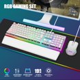 thumbnail image 2 of Combo de teclado y ratón para juegos RedThunder K10 RGB retroiluminado, 2 of 7