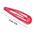 thumbnail image 2 of OUNONA 50 Pcs Barrettes à Pression en Métal Époxy Rouge pour Filles et Tout-Petits, 2 of 3