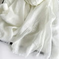 thumbnail image 5 of MEICHEN Cotton Blend Soft Scarf with Fringed Edges Linen Scarf Shawl，travel Scarf Summer Essentials Fall Fashion Accessories, 5 of 5
