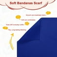 thumbnail image 2 of Uxcell 2-Pack Bandanas de Color Sólido, 21 Pulgadas/54cm Pañuelo de Cabeza de Poliéster Suave para Hombres/Mujeres/Cowboy, Pañuelos para la Cabeza [Azul Zafiro], 2 of 7
