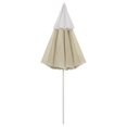 thumbnail image 4 of vidaXL Parasol de Plage Jaune Sable 300 cm, 4 of 5