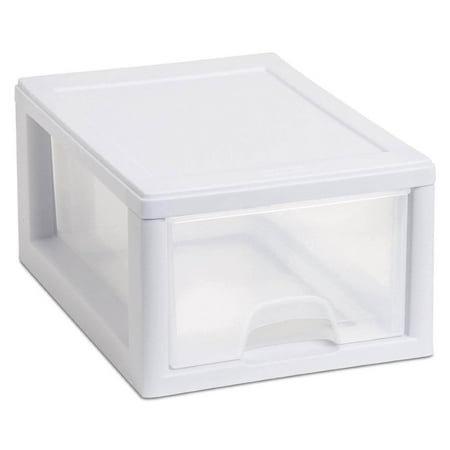 Sterilite - Small Box Modular Stacking Storage Drawer Container Closet (6 Pack)