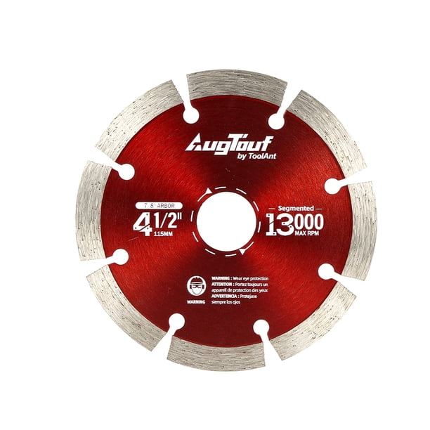 AugTouf 41/2" Diamond Saw Blade, Segmented Diamond Blade for Cutting