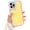 Yellow, variant on Women Pink Case for iPhone 14 Cute Design, Aesthetic Phone Case Kawaii Girly Case for iPhone 14, Pretty Candy Color Back Wavy Stripe Bumper Soft Sillicone Case for iPhone 14