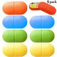 thumbnail image 2 of Coofit 8PCS Pill Case Portable 6 Grids Plastic Pill Organizer Pill Box for Traveling, 2 of 10