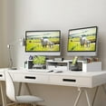 thumbnail image 5 of Desk Dual Monitor Stand Riser with Drawer, White, 5 of 10