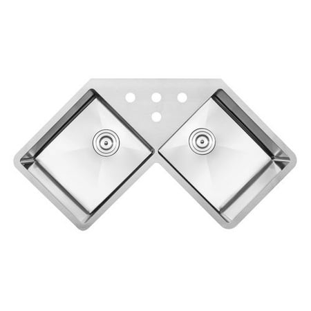 Ticor Sinks Bradford Series 44 L X 24 W Double Basin Ticor Sinks Bradford Series 44 L X 24