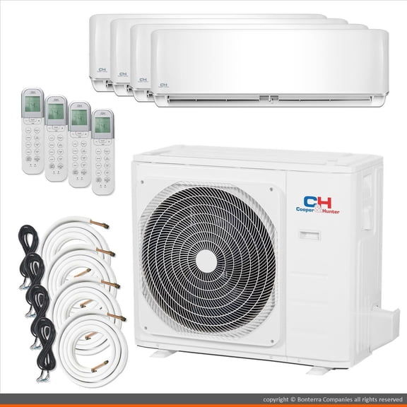 Cooper & Hunnter Mini Split AC Heat Pump Multi 4 Zone 9000 12000 12000 12000 BTU