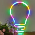thumbnail image 4 of Ofertas Exclusivas, Lámpara LED con forma de bombilla de neón, luz decorativa, funciona con USB y pilas Akmoler, 4 of 8