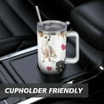 thumbnail image 7 of Cute Dog Design 40oz Tumbler with Handle - Double Wall Insulated Coffee Mug for Women - Dog Mom Gift Travel Cup with Straw, 7 of 7