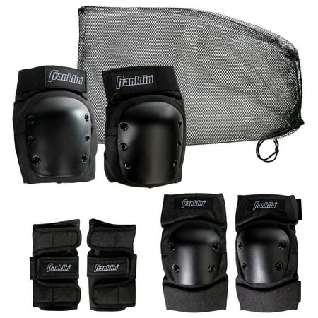Franklin Sports Street Hockey Protective Gear - Knee Pads, Elbow Pads + Wrist Guards - 3-in-1 Set for Roller Hockey, Inline Hockey + Dek Hockey - Youth