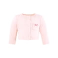 thumbnail image 5 of Hudson Baby Infant and Toddler Girls Cotton Dress and Cardigan Set, Bright Pink Flower Field, 18-24 Months, 5 of 5
