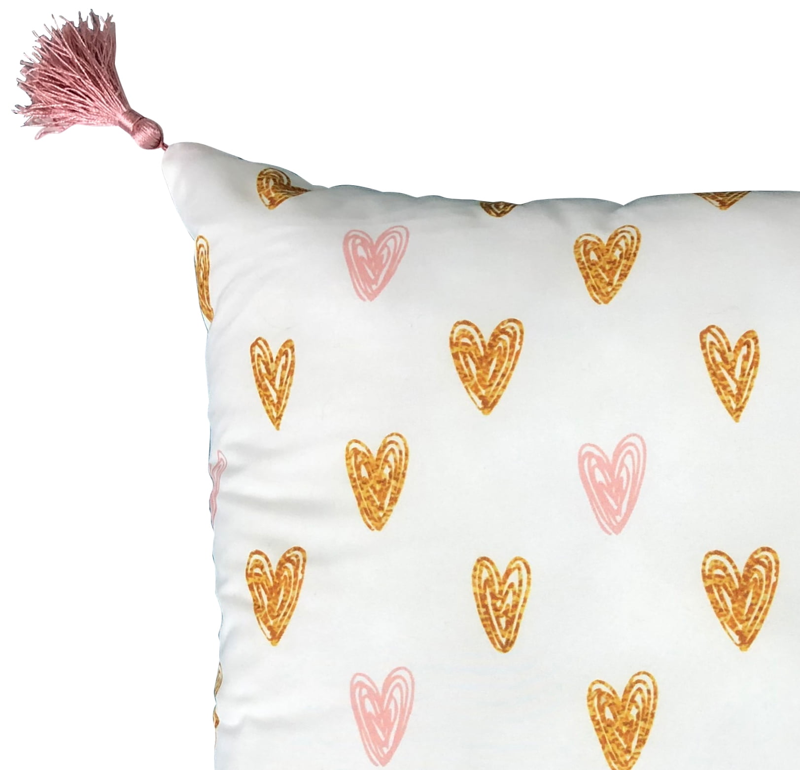 Foil Hearts Pillow 18x18