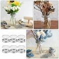 thumbnail image 4 of 6 Sets Daisy Jar Lids Glass Bottle Flower Grid Covers Insert Stainless Steel, 4 of 6