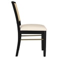 thumbnail image 2 of Arini Rattan Cane Dining Side Chair Black (Set of 2), 2 of 13