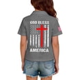 thumbnail image 7 of CCRFTGI 250 Anniversary USA Flag Polo Shirts for Kids Girls Boys Size 10-12 School Uniform Independence Day Shirts Pique Collared Polos Short Sleeve Summer Tops Gray 11-12 Years, 7 of 7