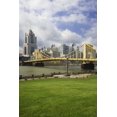 thumbnail image 2 of Flaherty, Dennis 11x14 Black Ornate Wood Framed with Double Matting Museum Art Print Titled - PA, Pittsburgh Bridge over the Allegheny River, 2 of 4