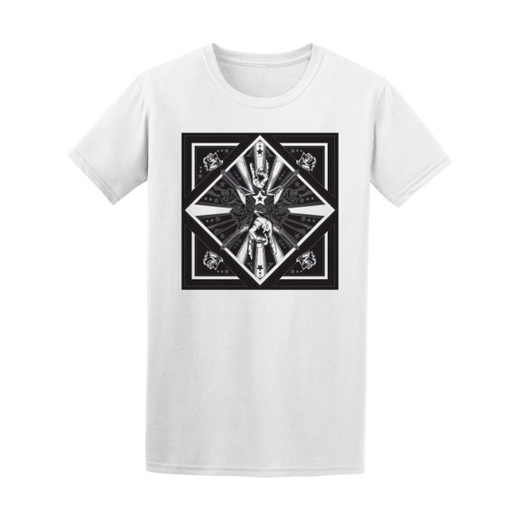 Vintage With Rock And Guitar Tee Men's -Image by Shutterstock