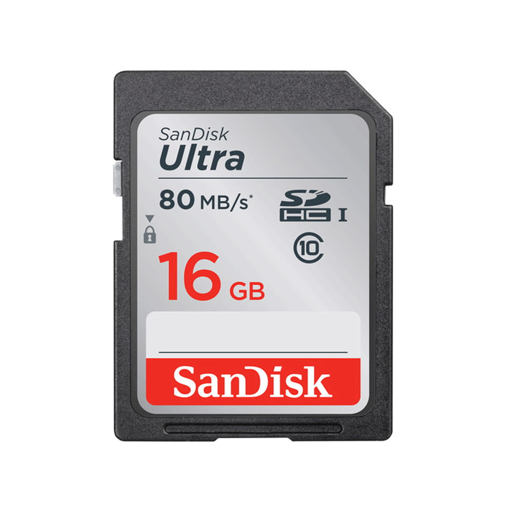 5 SanDisk 16GB Ultra UHS-I SDHC 80 MB/s Memory Cards (Class 10) +