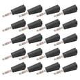 thumbnail image 1 of 20 piezas conector Banana 4mm/0,16 pulgadas baja pérdida de señal de transmisión corriente estable compacto conector eléctrico conveniente negro, 1 of 10