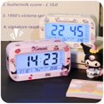 thumbnail image 5 of Sanrioed My Melody Cartoon Kids Alarm Clock Desktop Kawaii Kuromi Student Smart Electronic Clock Get Up Bedroom Ornaments Gift, 5 of 29