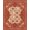 Pink Gold Beige Red, Pattern 4, variant on ODIKA Pink Boho Pretty Centered Lunar Crisp Ornamental Retro Vintage for Playroom, Bedroom, Reading Nook, Pet Friendly & Kids Safe Play